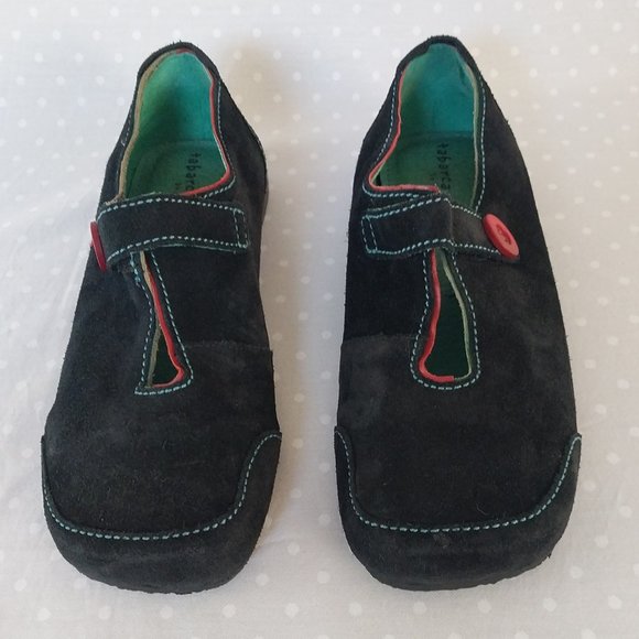 Tabarca by Pepa Black Suede Mary Jane Slip On Flat with Velcro Closure NWOB - Picture 3 of 7
